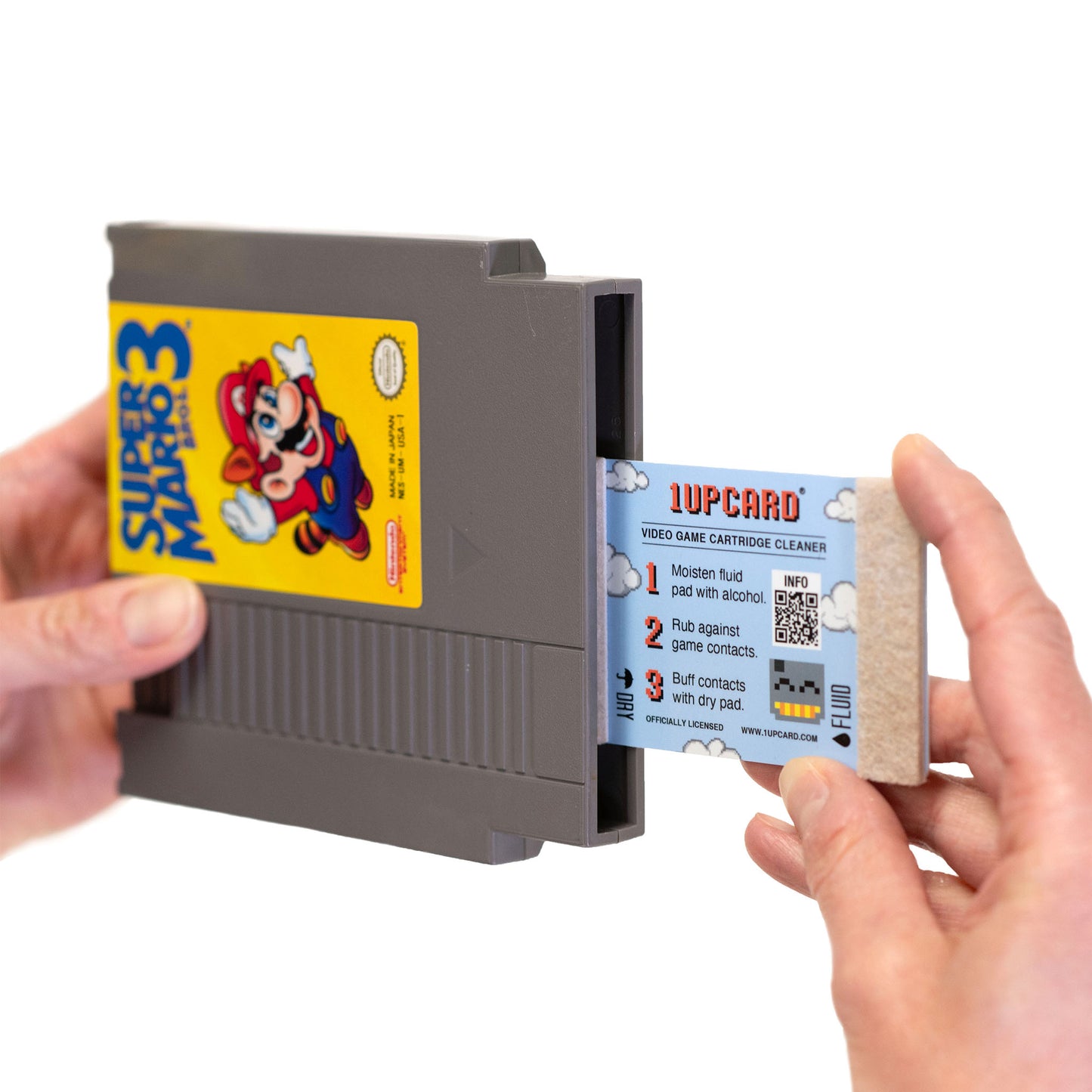 1UPcard™ Cleaning Kit Compatible with NES (Nintendo Entertainment System) - Bundle - (save 11%)