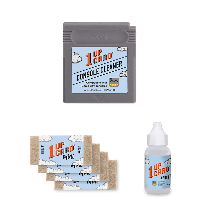 1UPcard™ Cleaning Kit Compatible With Game Boy - Bundle (save 15%)