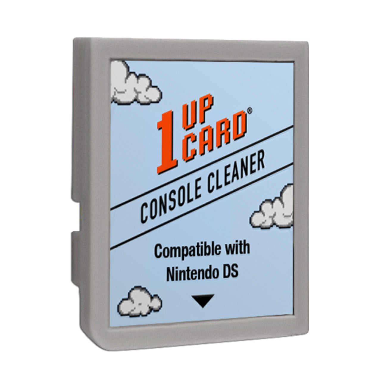 Console cleaner compatible with nintendo DS angled view