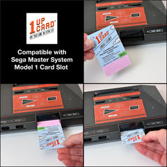 1UPcard™ Video Game Console Cleaner Compatible with Sega Master System Model 1 Card Slot