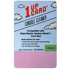 1UPcard™ Video Game Console Cleaner Compatible with Sega Master System Model 1 Card Slot