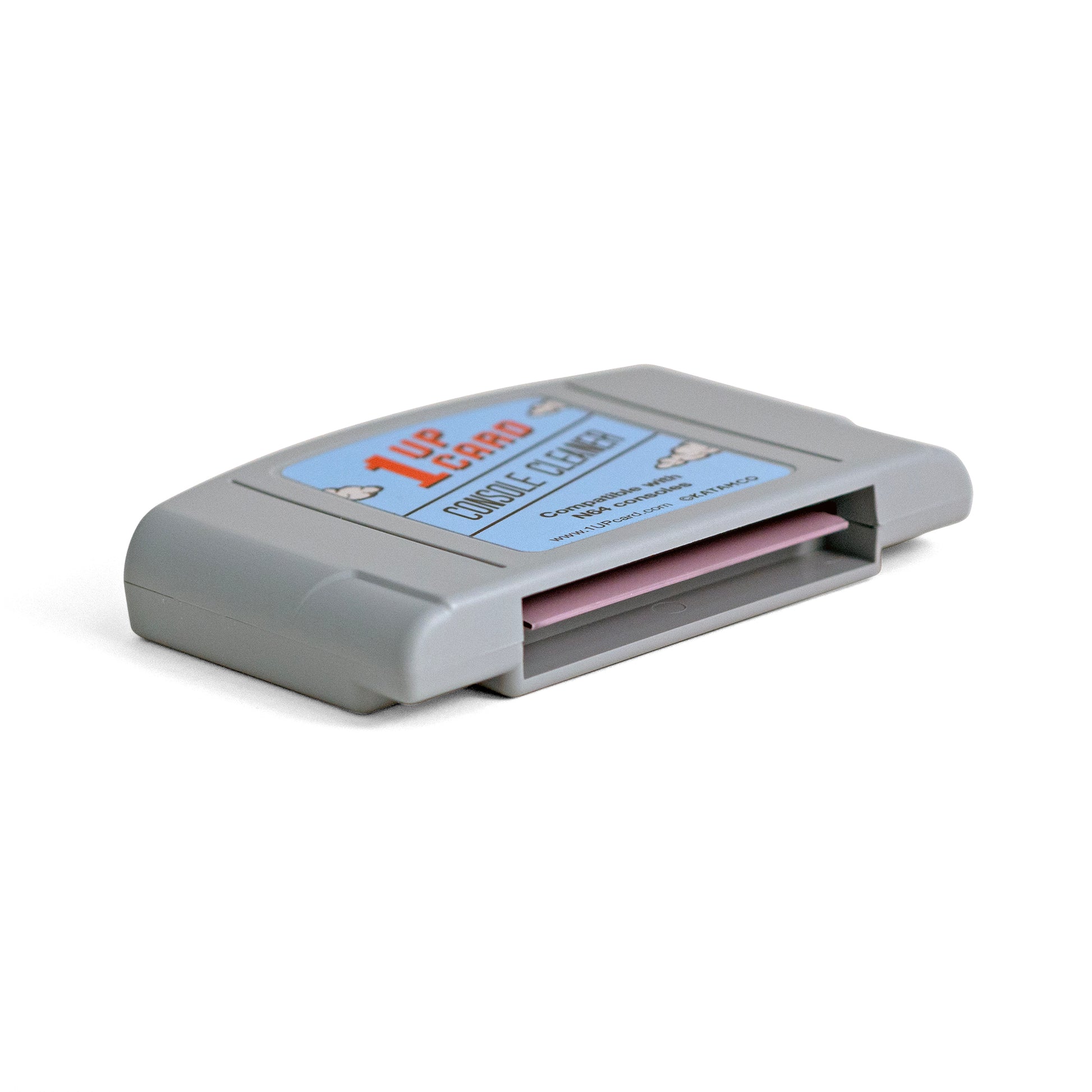 1UPcard N64 console cleaner Nintendo 64 retro video game cleaning detailed end