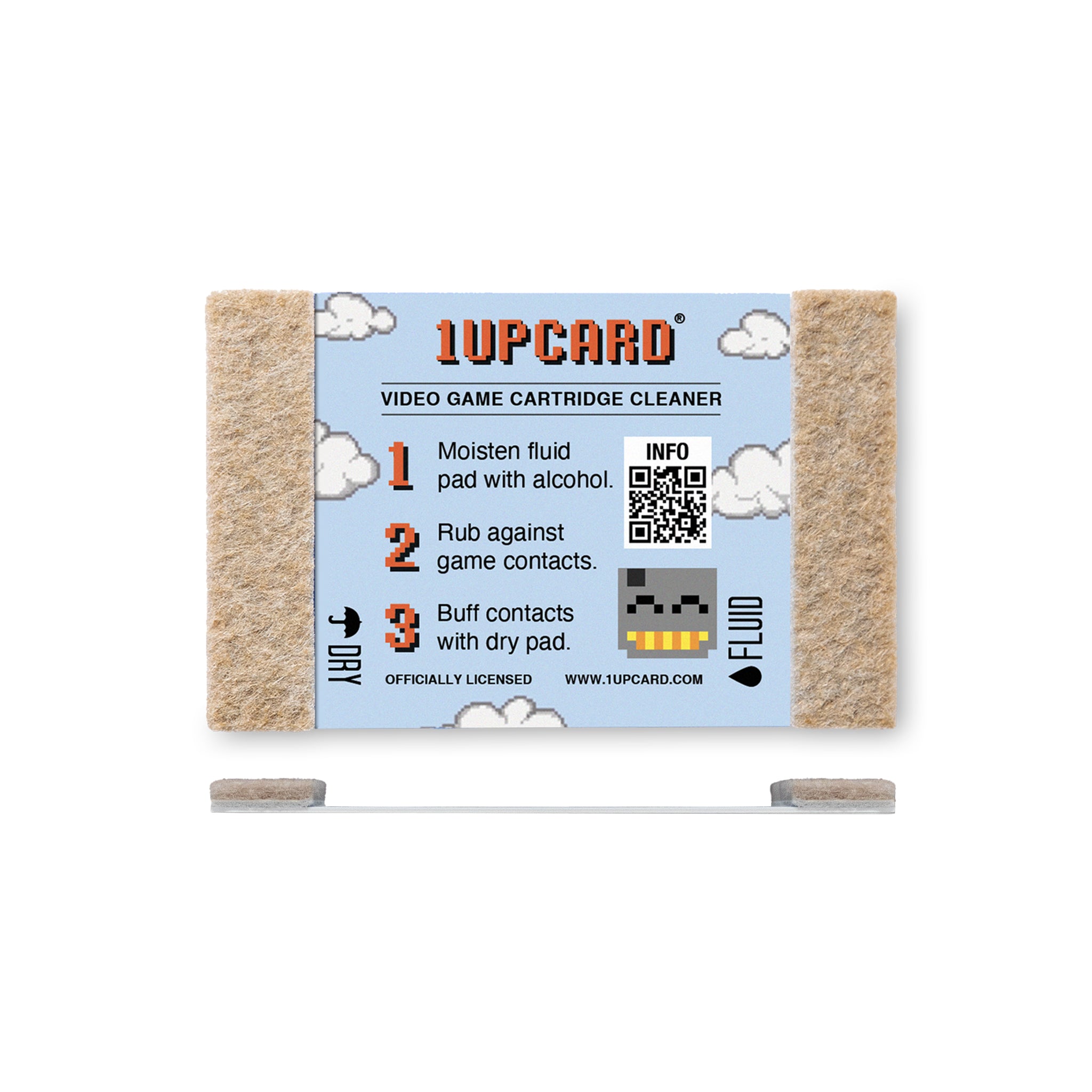 Game Cartridge Cleaner - 1UPcard 3x Kit for NES, SEGA, SNES and more