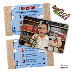 AVGN 1UPcard™ 3 Pack - Nerd Gear - Officially Licensed Angry Video Game Nerd game cartridge cleaners