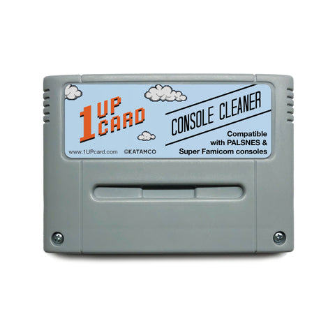 Super Famicom / PALSNES Console Cleaner - PAL / Super Famicom Nintendo Cleaning Cartridge by 1UPcard