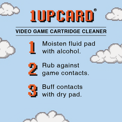 Gaming Historian 1UPcard™ 3 Pack - Officially Licensed Game Cartridge Cleaners