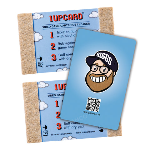 John Riggs 1UPcard™ Video Game Cartridge Cleaning Cards - 3 Pack